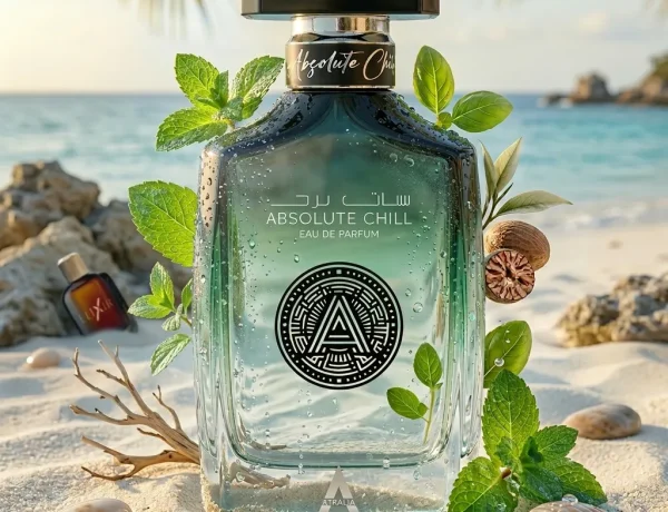 Elegancki flakon świeżej wody perfumowanej Atralia Absolute Chill