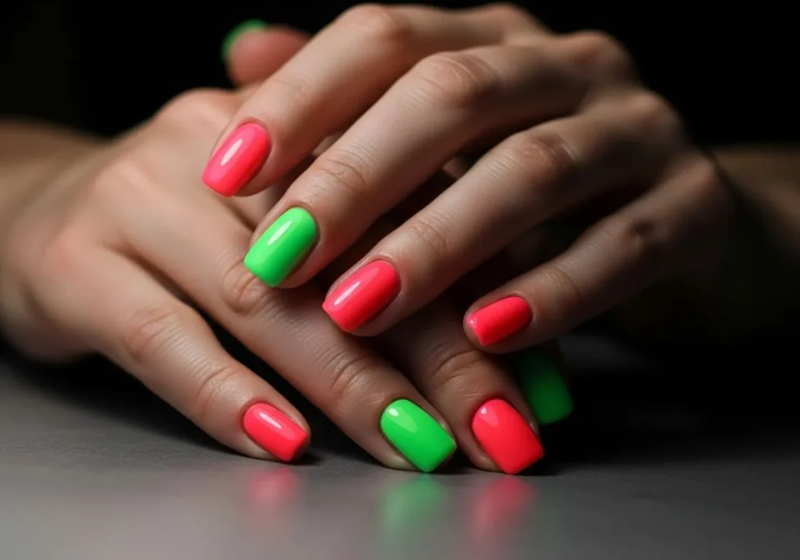 czy neonowe lakiery hybrydowe pasują do zimowych stylizacji -sprawdź, jak je nosić