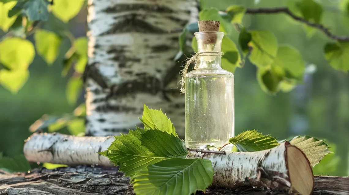 woda brzozowa na włosy