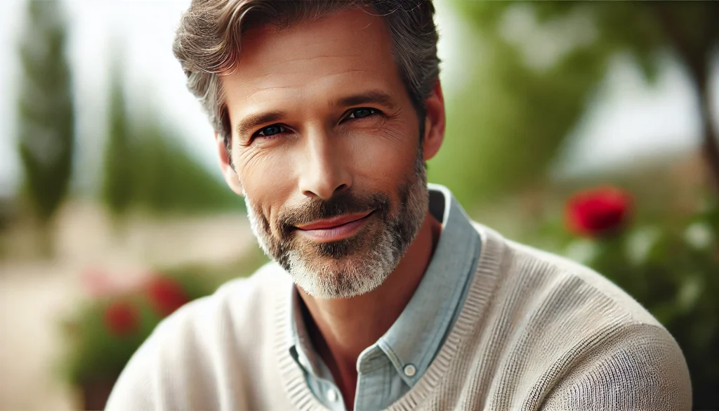 zakochany dojrzały mężczyzna
